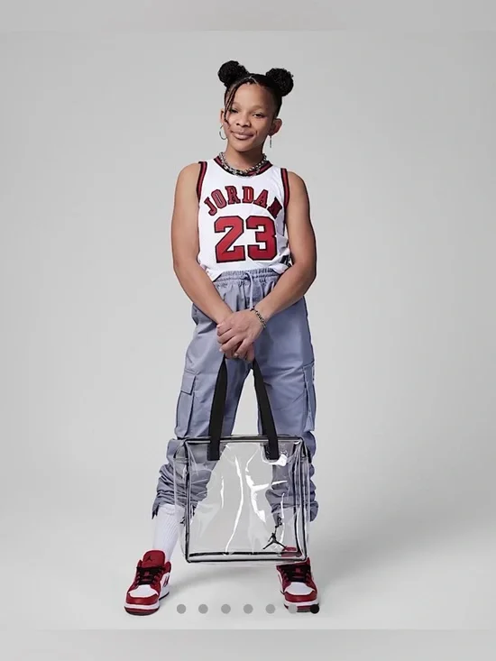 Jordan Clear Stadium Tote Bag with zipper closure - Picture 5 of 6